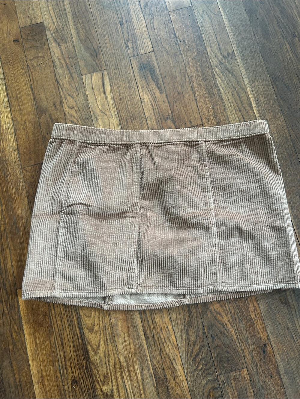 aerie Corduroy Mini Skirt in Dusty Taupe